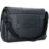 Piquadro Urban Messenger Leer 43 cm Laptopcompartiment black