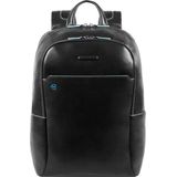 Piquadro Blue Square Computer Backpack with iPad Compartment black backpack