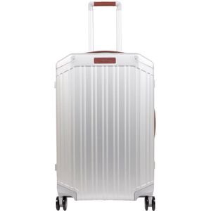 Piquadro Alu 4-wielige trolley 69 cm grey-tobacco