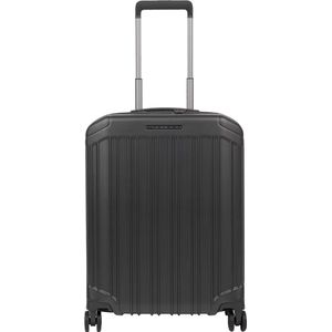 Piquadro Handbagage / Trolley / Reiskoffer - 55 x 40 x 20 cm - PQ Light - Zwart