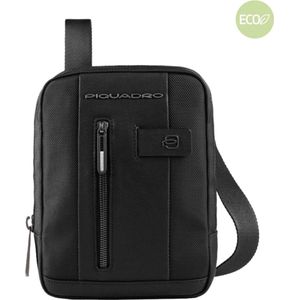 Piquadro Kleine Crossbodytas / Schoudertas Heren - Leer - Brief 2 - Zwart