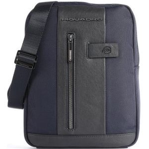 Piquadro Ca1816br2/blu - Ipad? Crossbody Bag In Recycled Fabric 42021990 - Beauty Case, Pouch In Nylon And Leather