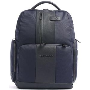 PIQUADRO Laptop rugzak Rugzak met laptopvak Brief Computer Backpack Blu Blauw