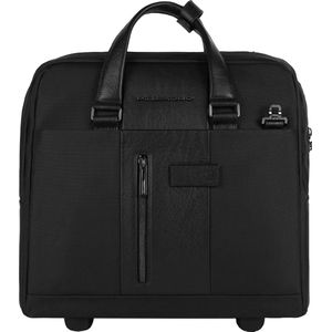 Piquadro Business Trolley 15.6" black handbagage koffer pilotenkoffer