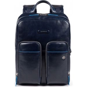 Piquadro Blue Square Revamp Pockets Laptop Backpack 13.3"" Night Blue