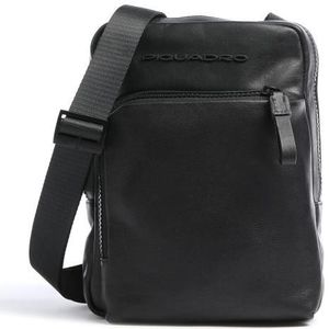 Piquadro Harper Schoudertas Leer 18 cm  zwart
