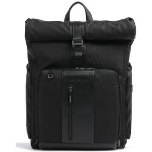 Piquadro Laptoptas / Rugzak / Rugtas - Brief 2 - 15.6 inch - 49 Liter - Leer - Zwart