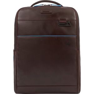 Piquadro Blue Square Computer Backpack Plain With iPad Pro brown backpack
