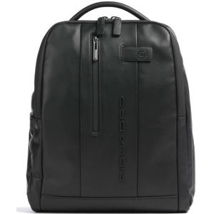 Piquadro Urban Leather Computer Backpack 14"" black backpack