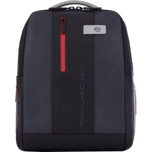 Piquadro Urban Leather Computer Backpack 14 grey/black