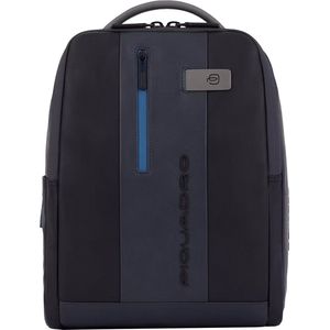 Piquadro Urban Leather Computer Backpack 14 black/grey