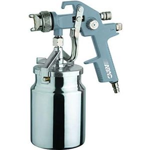 ABAC Verfspuitpistool G-551A, perslucht verfspuitapparaat, spuitpistool/spuitpistool met 1 l zuigbeker, Ø 1,5 mm spuitmond, ronde of platte straal, max. druk 4 bar