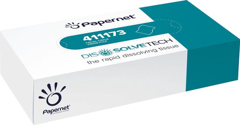 Papernet - Gezichtstissues - Wit - 2 Laags - 100 Vellen per Doos