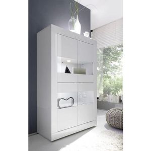 INOSIGN Vitrinekast Basis hoogte 162 cm, staande vitrine met 4 deuren - metalen handgrepen,