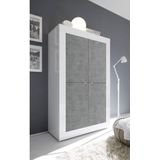 INOSIGN Highboard Basic Höhe 162 cm, Breite 102 cm, Kommode 4 Türen, Hochkommode, Metallgriff, moderne Rahmenoptik, viel Stauraum, Farbauswahl