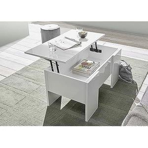 LC Spa Bijzettafel Zeta, melamine, wit glanzend, regular