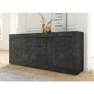 Commode - Marmer Antraciet - Zwart