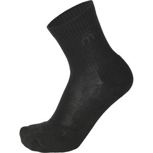Tennis Crew Sock Medium Weight - Mico-Zwart-47 - 49
