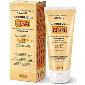 Guam Fir anti-cellulitis moddercrème met zeewier, verstevigende crème, tegen huidonzuiverheden, vermindert vetafzettingen, stevigheid en elasticiteit van de huid, 200 ml GUAM