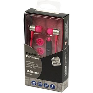 Xtreme Boston oordopjes, bluetooth, hoofdtelefoon, microfoon, hoofdtelefoon en microfoon (bekabeld, hoofdtelefoons, communi-inear, roze)