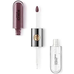 Kiko Milano Unlimited Double Touch Lippenstift, 123 Satin Grape, 6 ml