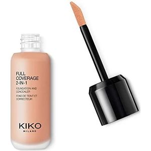 KIKO Milano 2-in-1 foundation en concealer met volledige dekking 03 - Cr 20 | Hoge dekking, matte afwerking