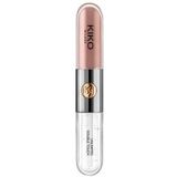 KIKO Milano Unlimited Double Touch 130 Vloeibare lippenstift in 2 standen, lichtgevende afwerking. Houdt tot 12 uur lang Samenstelling die niet afgeeft. Gebruiksaanwijzing: