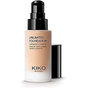 KIKO Milano Unlimited Foundation Langaanhoudende Vloeibare Make-up met Matterend Effect Tint 02 Gold 30 ml