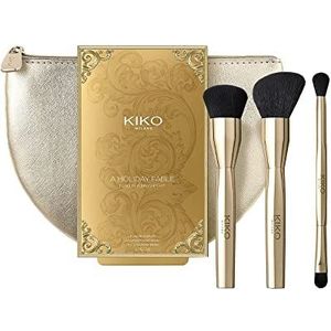 KIKO Milano A Holiday Fable Fabulous Brushes Kit | Set Van 3 Kwasten Voor: Foundation, Poeders En Oogschaduw