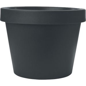 Bloempot Buiten Rond Lira Liscio 70cm ANTRACIET Teiplast