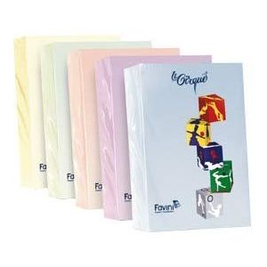 FAVINI LECIRQUE Papier Pastel A3 80 gr 500 FG CELESTE 101 FAVINI