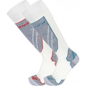 Nordica - Wintersportsokken/Skisokken - Cruise 2pack - 35/38 - Wit/rood + Wit/grijsblauw