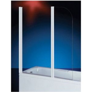 Plieger Royal badklapwand - 6mm glas - 70x40x140cm - chroom profiel - helder glas