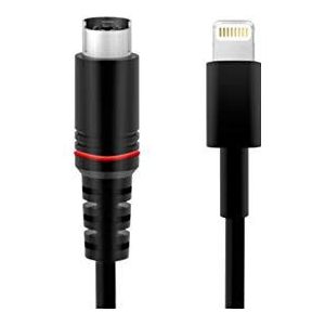 IK Multimedia Lightning to Mini-DIN cable with charging - Apple kabels