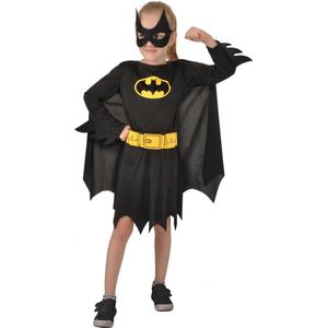 Dc Comics Verkleedpak Batgirl Meisjes Zwart 4-delig Maat 110-122