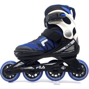Fila J-One kinder inline skates 72 mm black / blue, maat 32-36
