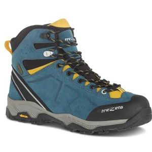 TREZETA - Model: Drift WP kleur blauw-geel, wandellaarzen, herenlaarzen met waterdichte waterstoppertechnologie en Vibram-zool, Blauw Geel, 45 EU