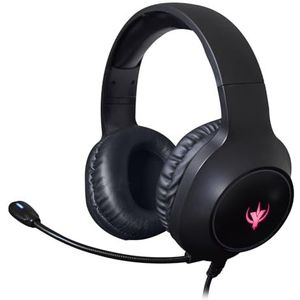 SPYCO Impulse HE-121, Gaminghoofdtelefoon, Audiodriver 50 mm, USB-audiojack 3,5 mm, Omnidirectionele microfoon, RGB-logo, Licht, voor PC/Mac/Xbox One/PS4/Nintendo ‎Switch