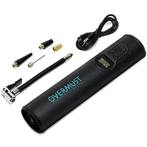 OVERMUST Draagbare autocompressor - Elektropomp op perslucht 150PSI en automatische stop - LED verlichting - Ideaal voor het opblazen van auto-, fiets- en motorbanden, ballen