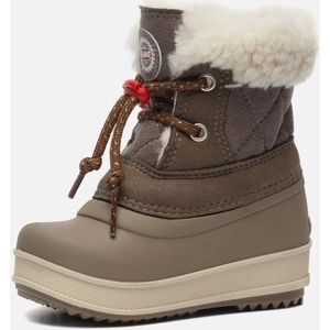 Olang - Snowboots - Taupe - Imitatieleer - Waterdicht - Rubberen Zool