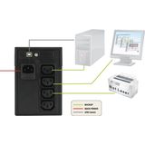 Atlantis Land OnePower S120 - UPS - 1 kVA - 500 W - 4 Stopcontacten - Lijninteractief