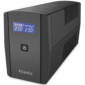 Atlantis Land OnePower S120 voeding, 1000 VA, 4 uitgangen, AC interactiviteit, niet onderbreekbare voeding (1000 VA, 500 W, 160 V, 290 V, 190 V, 245 V)