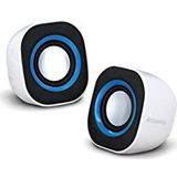 Atlantis Sound Power 440 Mini-stereo-luidspreker, versterkt, wit