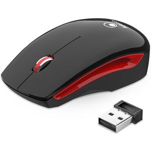 Atlantis Land 7061g RF Draadloos Optisch 1200DPI Optische Muis – Muis (Zwart, Rood, RF Draadloos, 1200 dpi, Zwart, Rood)
