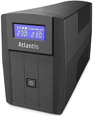 Atlantis - Land A03-HP1003 - Ononderbreekbare Voeding - 0,8 kVA - 480 W - 2 Stopcontacten AC