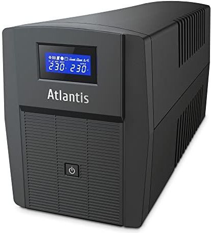 Atlantis A03-HP2003 - Continuïteitsgroep - 1500 VA - 900 W - Line Interactive - LCD-display - USB-HID-poort - 3 IEC-uitgangen + 2 Schuko-stopcontacten