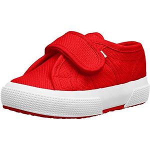 Superga 2750-bstrap Low-Top Sneakers voor jongens, Rood, 24 EU