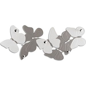 Pintdecor Lichte kleerhangers, MDF, ivoor/taupe, 156 x 62 x 6,5 cm, gemaakt in Italië