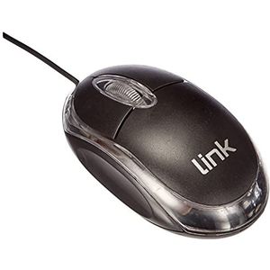 LINK Mini Optische USB-muis, 3 toetsen, zwart