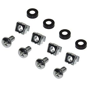 Link LKKIT50VZ Set met 50 schroeven, moeren en sluitringen voor installaties op 19 inch rackkasten, zink
